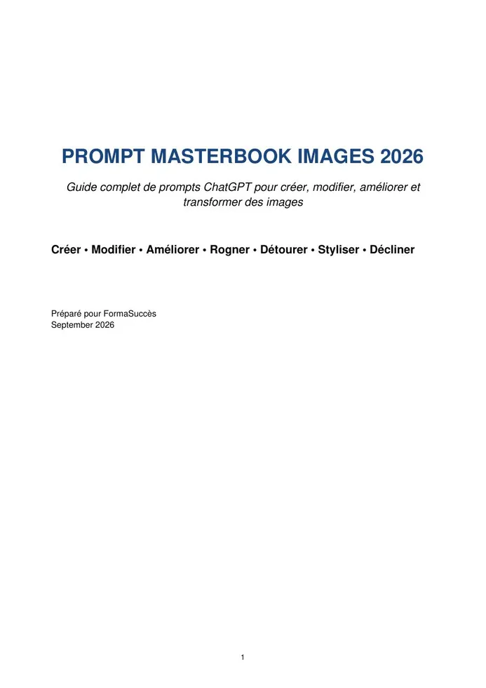 Couverture Prompt Masterbook Images 2026